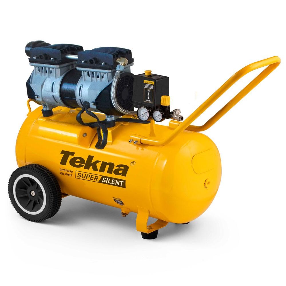 Compressor Ar 6,4 Pés Silencioso 50 Litros Csp7050 Tekna