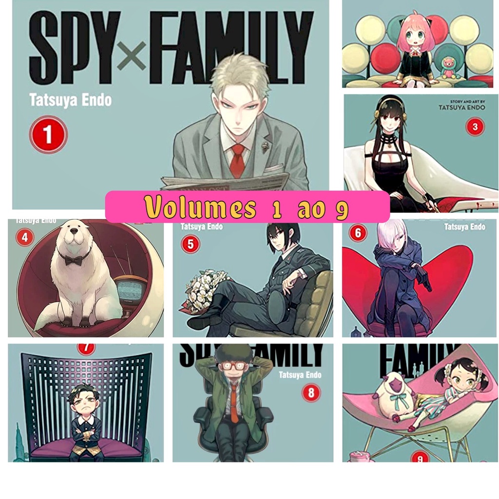 Mangá Spy X Family ( Novo - Lacrado) Volumes 1,2,3,4,5,6,7,8,9