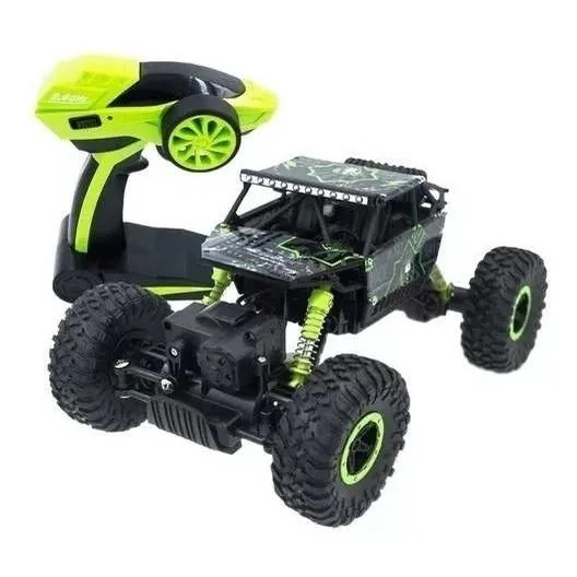 Carro De Controle Remoto 4x4 6wd Rock Crawler 2.4ghz 10km/h em