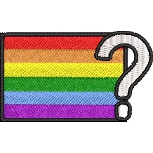 bandeira LGBT+ ? liberdade meme patch bordado 6 x 3,5 cm