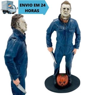 Boneco Michael Myers Halloween Filme Coleção Estatua Miniatura Resina Estatueta