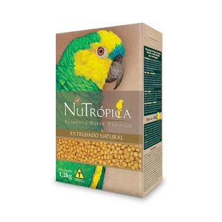 Ração Seca Nutrópica Extrusada Natural para Papagaios 1,2kg