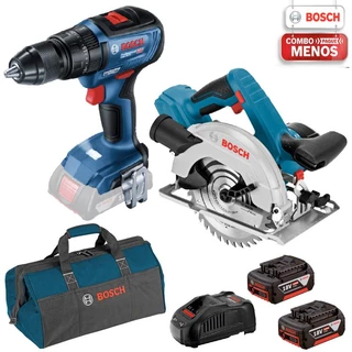 Parafusadeira e Furadeira 18V 50Nm c/ Impacto + Serra Circular 18V GKS 18V-57 BOSCH