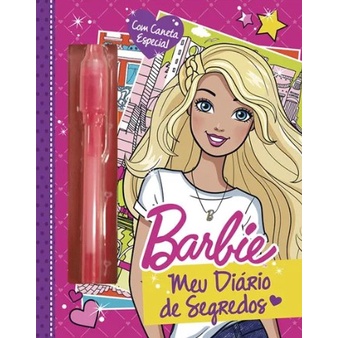 Barbie Meu Diario De Segredos Com Caneta Magica E Cadeado Shopee Brasil
