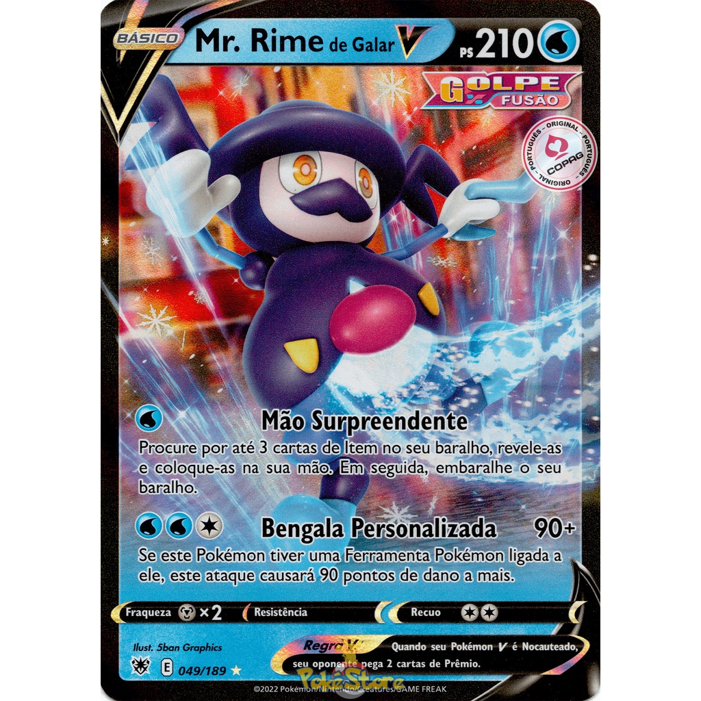 mr rime pokemon card value POKMON TCG - Galarian Mr. Shiny Rare 049/189 / Ultra Rare Card Type / HP / Stage Galarian Mr. Rime SV021/SV122