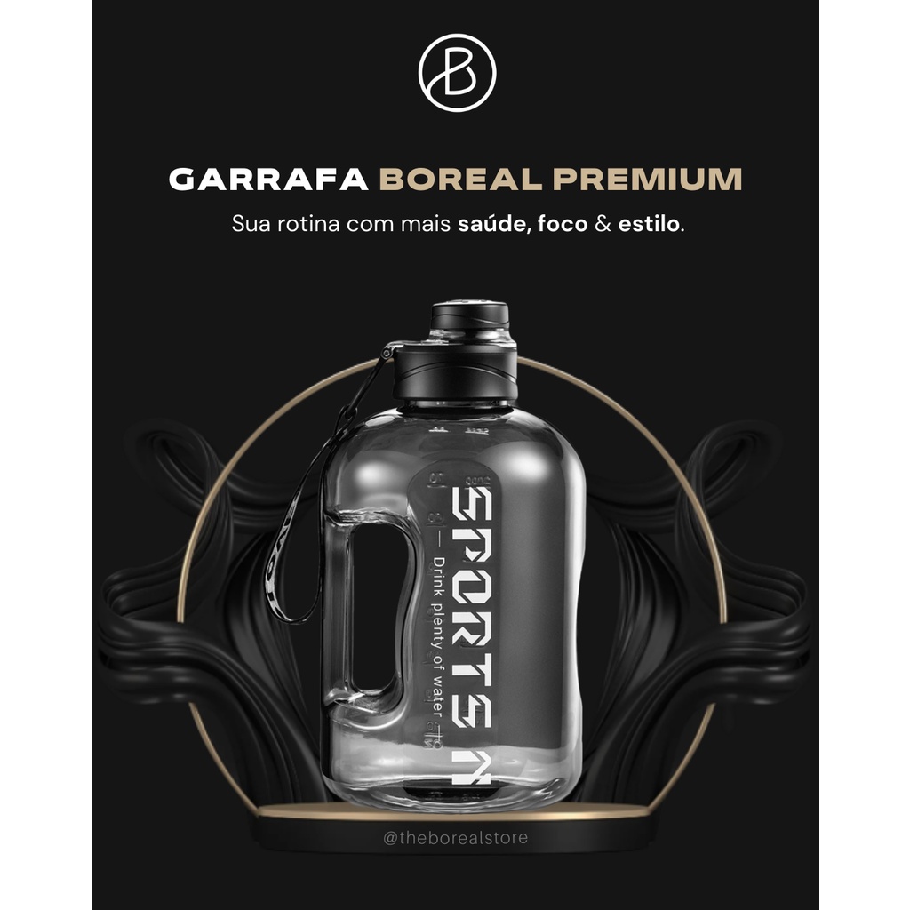 Garrafa Boreal Premium Esportiva de 1.7/2.7 Litros