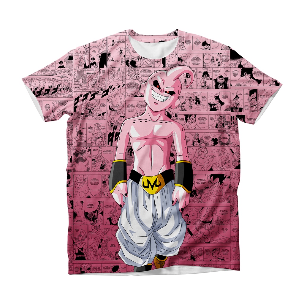 Camiseta T-Shirt Dragon Ball Majin Boo Versão Magro Algodão