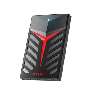 Case para HD 2.5 polegadas SATA III USB 3.0 com LED INFOKIT ECASE-350 / ECASE-450TC