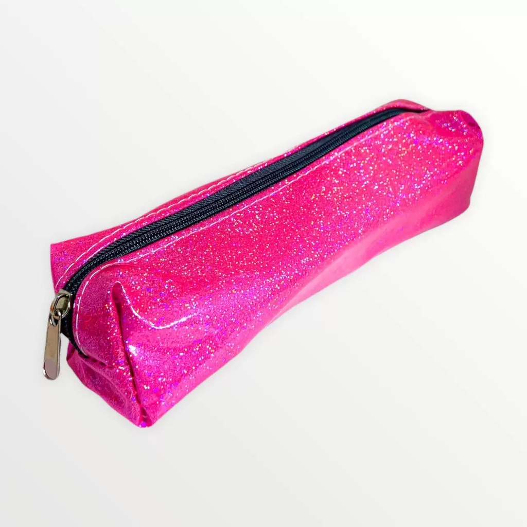 Estojo Escolar em Vinil com Glitter com 1 Compatilhamento - Win Paper / WX Gift