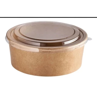 Pote Bolw Kraft 700ml P/ Alimentos C/tampa Forneavel- 50uni