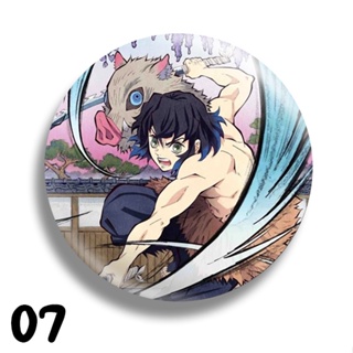 Bottom Kimetsu no Yaib: Demon Slayer Zenitsu Button 3,5 cm