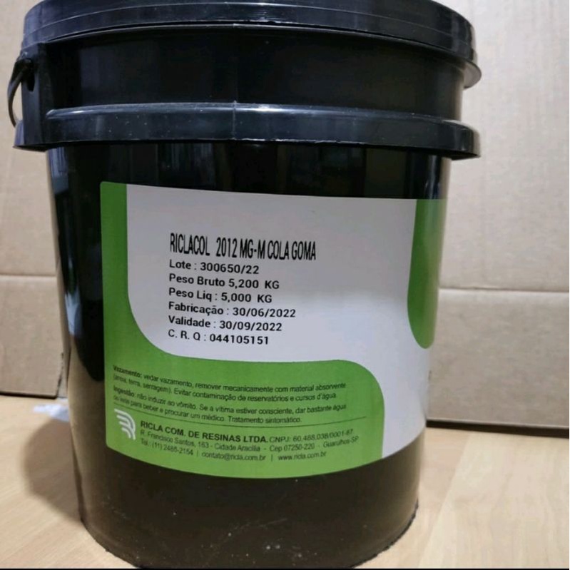 Galão de cola goma vegetal - 5 quilos
