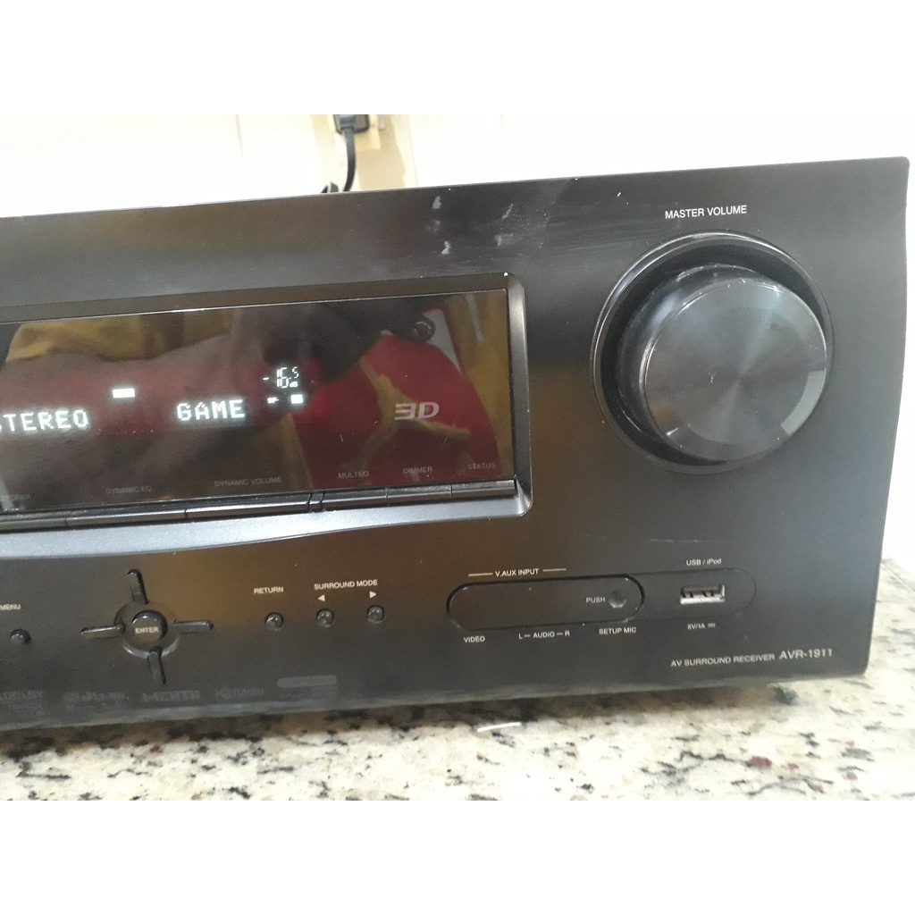 RECEIVER DENON AVR 1911 USB HDMI 7.1 FUNCIONA BEM USADO SEM