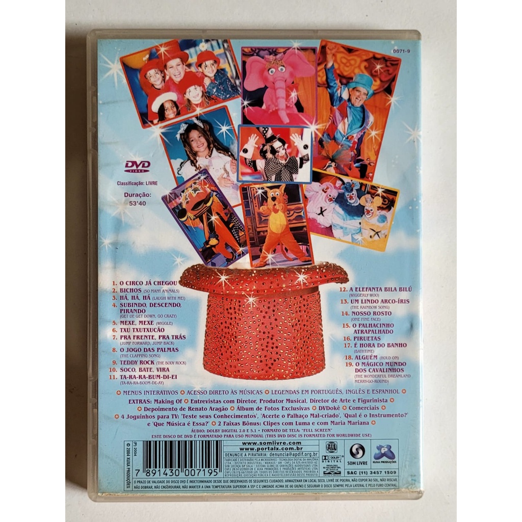 Xuxa - Só Para Baixinhos 5 - Circo - Dvd | Shopee Brasil
