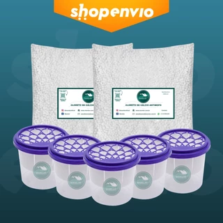 Cloreto de Cálcio em Bolinhas Antimofo Marelar 2kg + 5 Potes