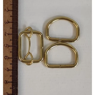 Kit ( 10meia argola + 5 reguladores) 20mm, para alça de 2cm