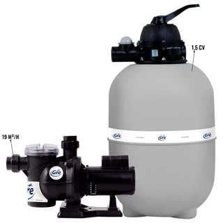 Filtro Piscinas Até 112000l C/ Bomba 1,25 Cv Gre By Fluidra em Oferta na Shopee