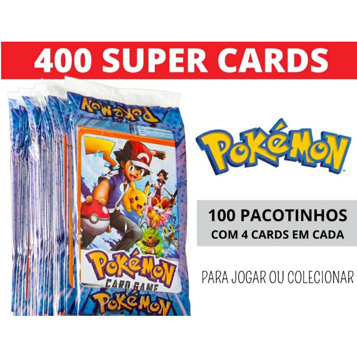 CARDS CARTINHAS POKEMON COM 50 PACOTES - FIG13