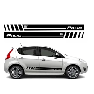 Kit Adesivos Faixas Tunning Compatível Novo Fiat Palio
