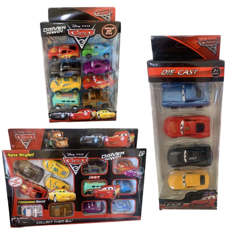 Kit Mini Carrinhos Carros Relâmpago Mcqueen Die Cast