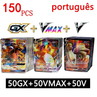 Lote 40 Cartas Pokémon Vmax V Gx Em Português Cartas Brilhantes Sem Repetir  - TechBrasil
