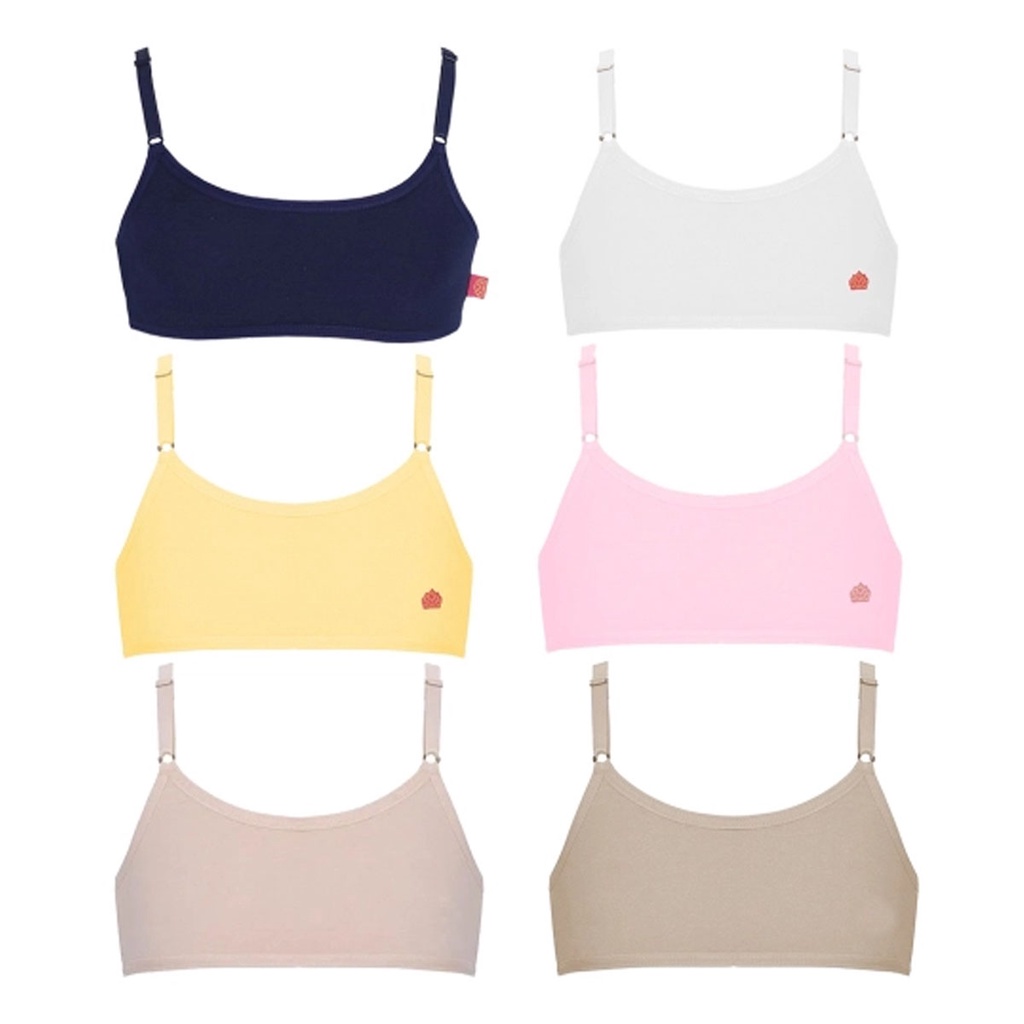 Kit 2 Tops Infantil Sanny 11200-3 Algodao Sem Bojo GM Sutia para Menina ...