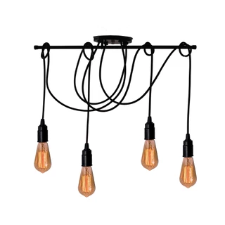 Pendente Trilho - Estilo Industrial Moderno - P/ 4 Fios de 1 metro