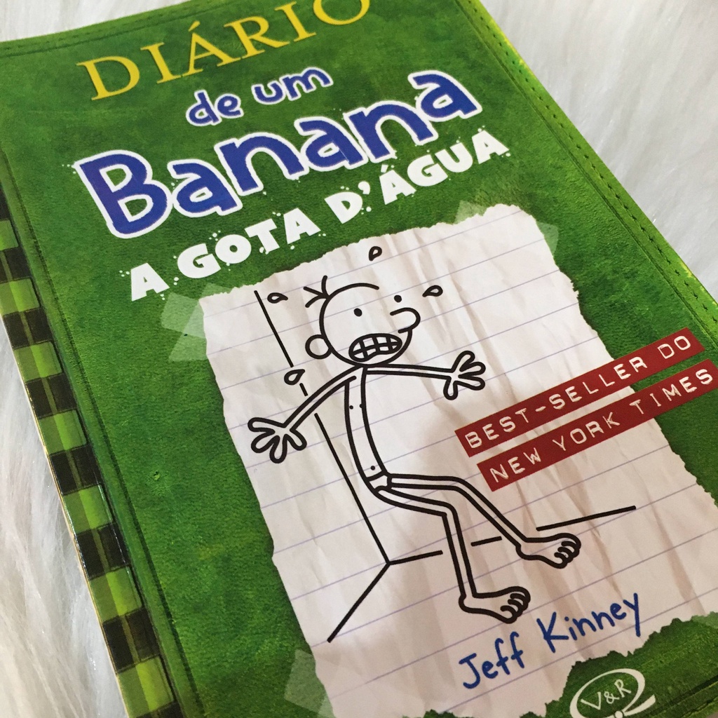Livro Diario de Um Banana A Gota D'Agua por Jeff Kinney | Shopee Brasil