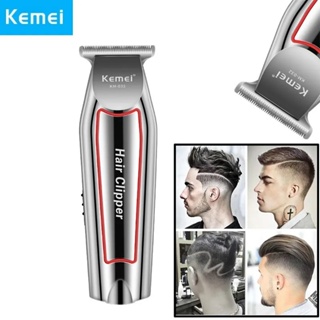 máquina de acabamento cortar cabelo barba barbeador pezinho profissional recarregável original kemei KM-032