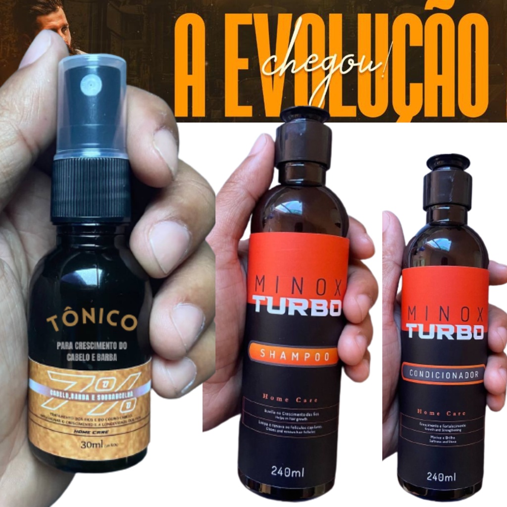 Kit Crescimento Turbo - Shampoo + Máscara + Tônico