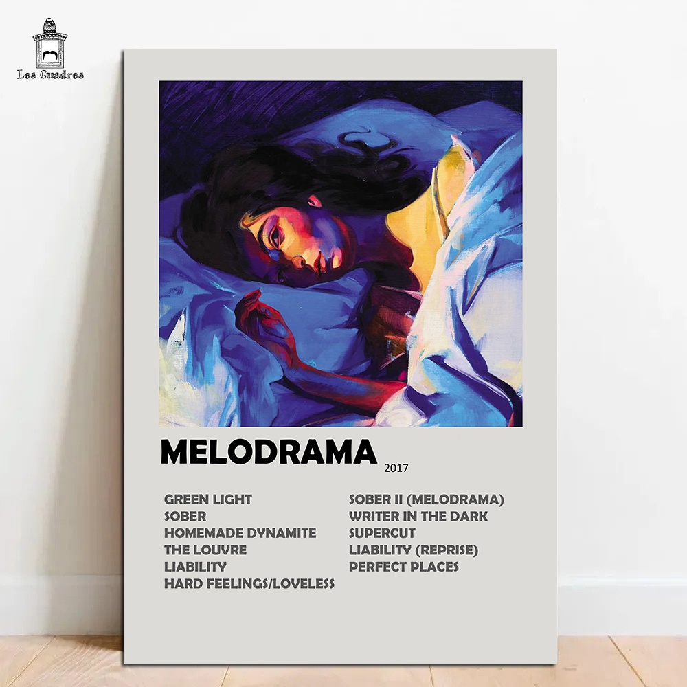 Quadro Placa Decorativa Lorde Melodrama Album MDF 28x20cm