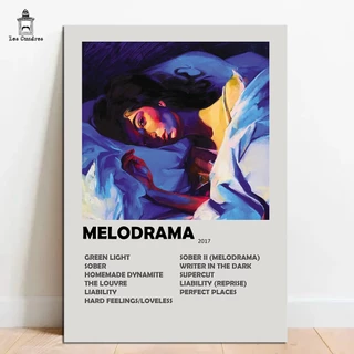 Quadro Placa Decorativa Lorde Melodrama Album MDF 28x20cm