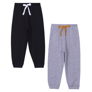 kit 2 calças infantil junvenil moletom peluciado com punho roupa de frio tamanho do 1 ao 14