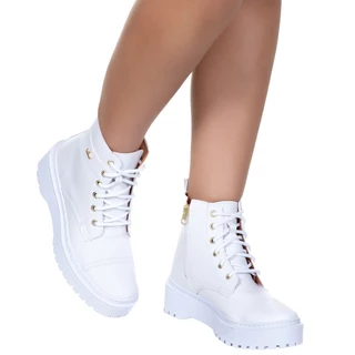 Coturno Feminino Bota Blogueira Tratorado Plataforma Envio Imediato