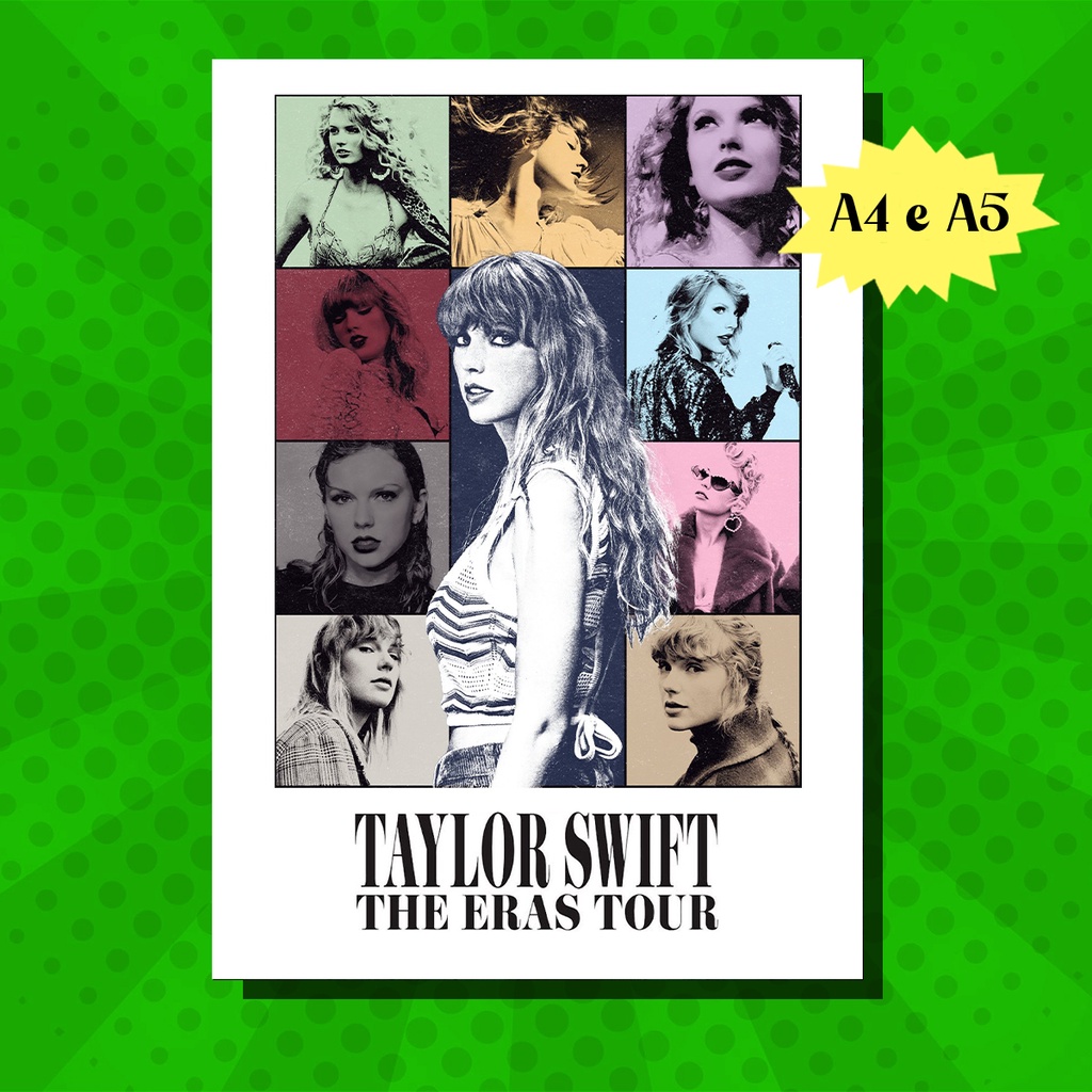 Pôster Taylor Swift The Eras Tour (Atualizado Leg 2024) | Shopee
