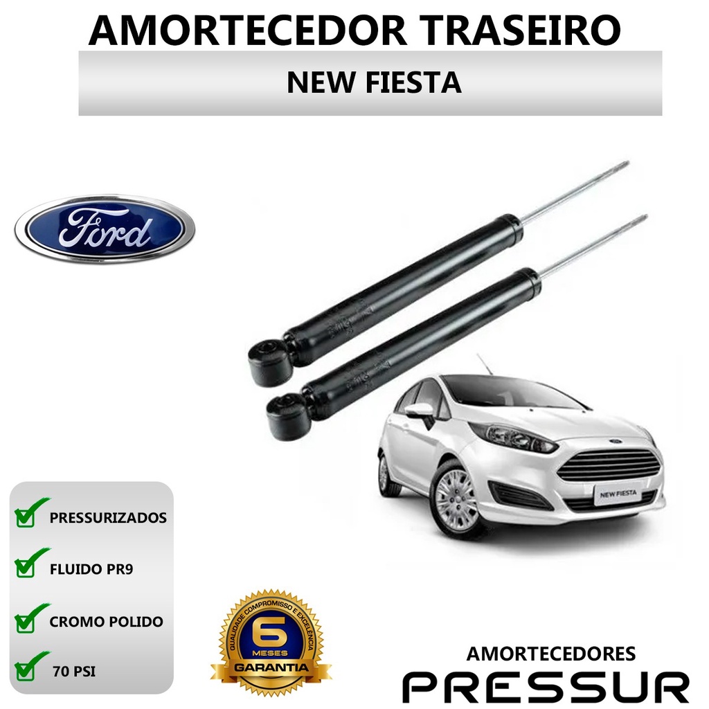 Amortecedor New Fiesta 2014 a 2019 Traseiro | Shopee Brasil