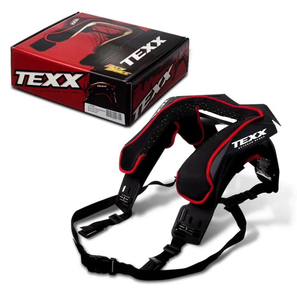 Protetor Pescoço Cervical Motocross/Trilha/Enduro/Kart/Off Road Neck Brace Texx