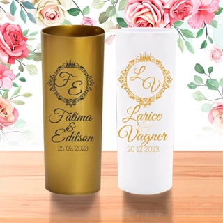 50 Copos long drinks Personalizados lembrancinha Casamento, Noivado, bodas de ouro, bodas de pratas casal
