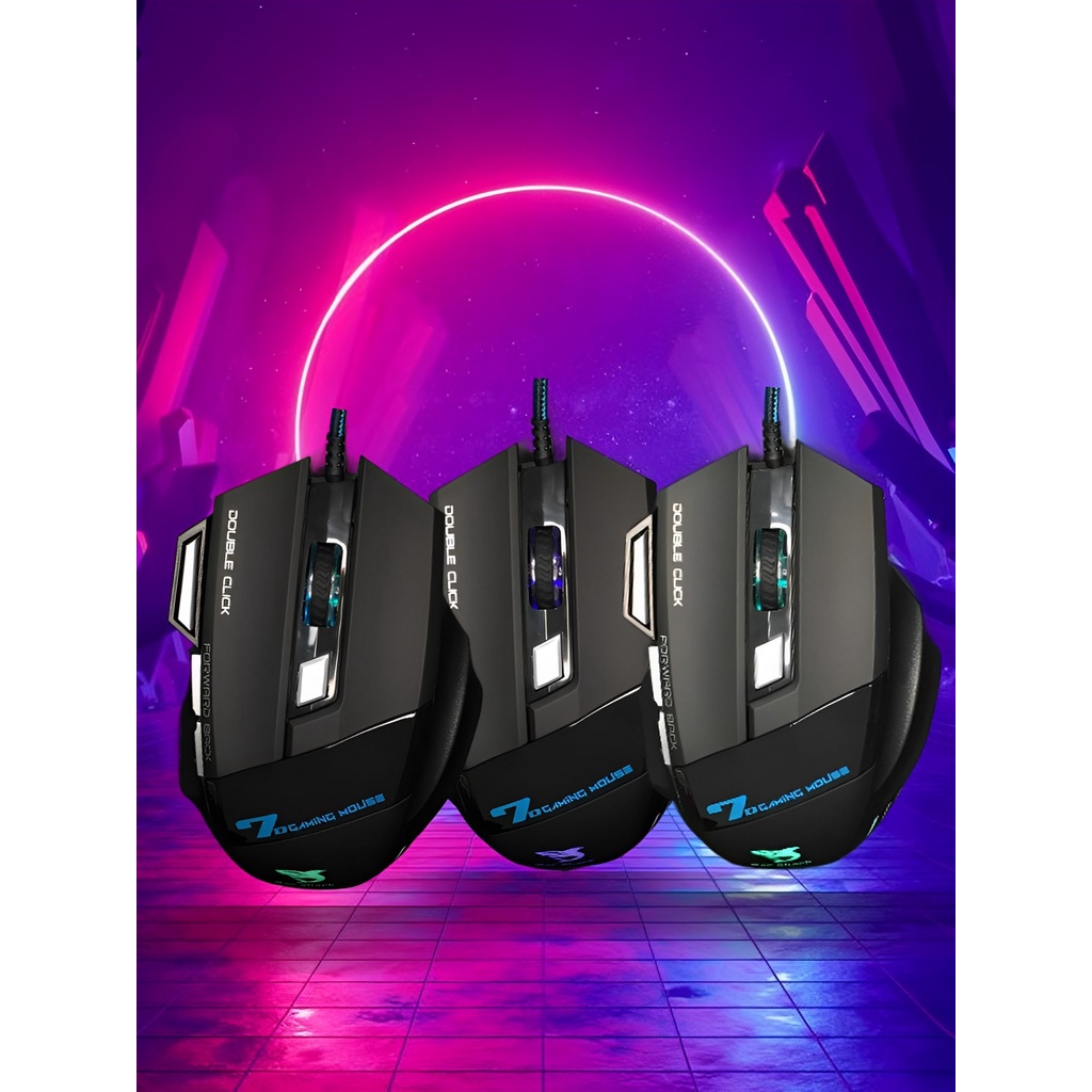 MOUSE GAMER RG -70 C/ CHIP DE JOGOS ALTA PRECISÃO E COM DPI AJUSTAVEIS ATE 3200DPI