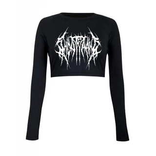 Ghostemane - Logo - Cropped Manga Longa