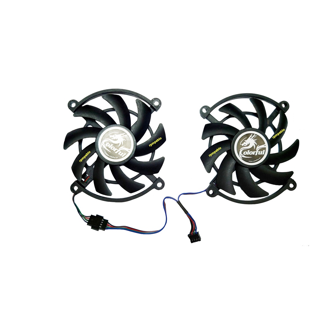 Dual Fan Cooler Compatível Da Pcyes Radeon Rx570 Graffiti | Shopee
