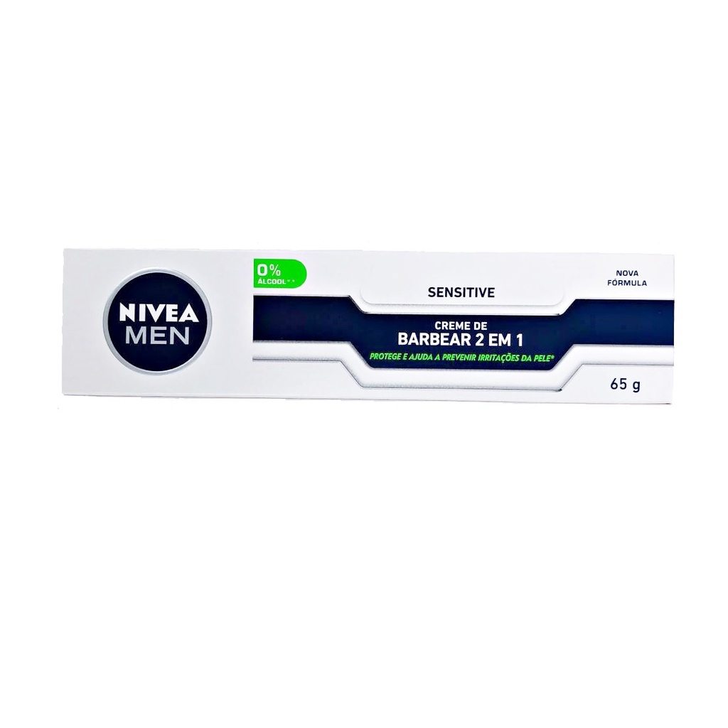 Creme de barbear Nivea Sensitive 65g 2 em 1