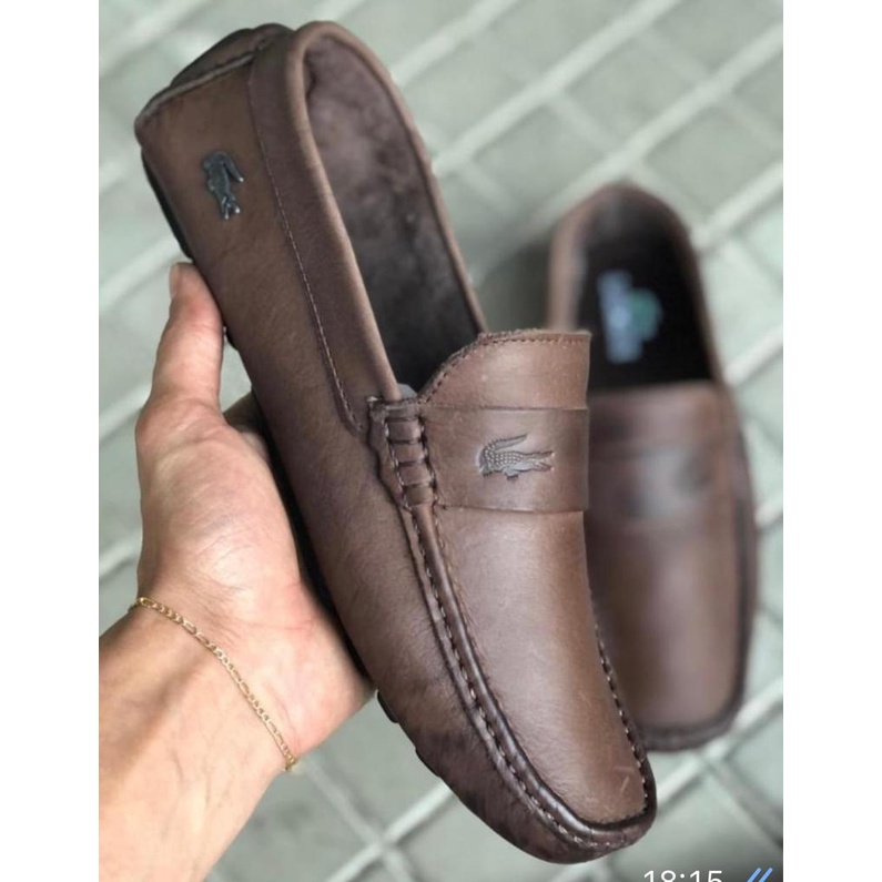 Mocassim Masculino Casual Sapato em Couro Legítimo Látego Confortável