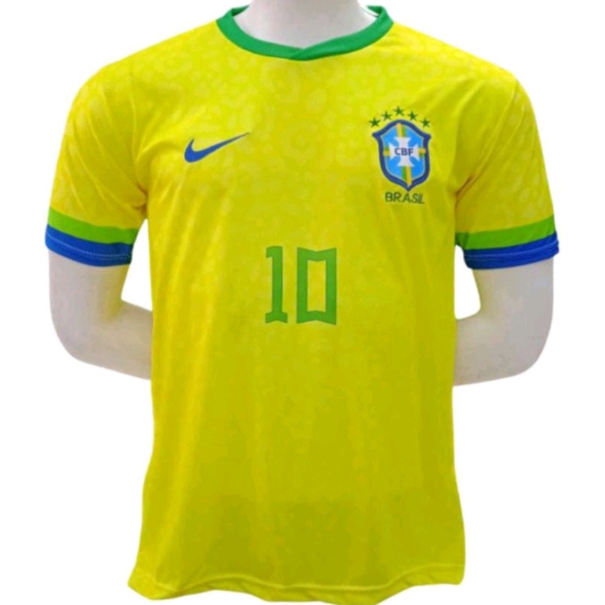 Camisa Futebol Seleção Brasil Infantil 2023/2024 / Escudo Bordado / Envio 24hrs