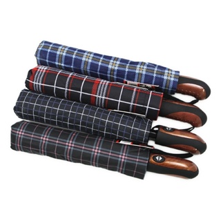 Sombrinha Guarda Chuva Masculina Feminina Dobrável Portátil Prática Com Cabo De Madeira