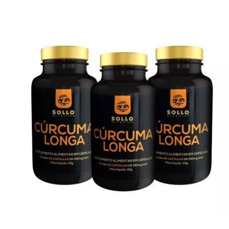 KIT 3 x Cúrcuma Longa - 60 Cápsulas