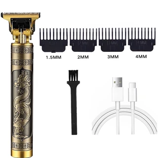 Máquina De Cortar Cabelo Aparelho Barbeador Elétrico Para Fazer Barba Cortador USB Barbeador Profissional