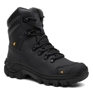 Bota Masculina Coturno Vegas Masculino Couro Autêntico VL047 Com C.A