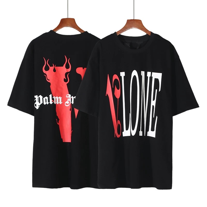 Camiseta Camisa Street Vlone x Palm Angels 10/10 Estilosa Vlone