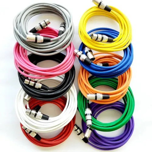 Cabo Microfone/dmx Balanceado Em Cores 20 Metros